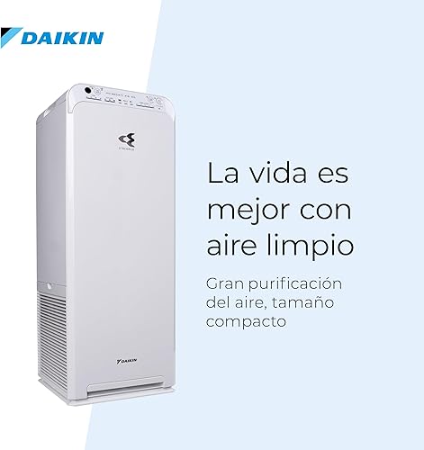 Daikin Purificateur d'Air - Filtre HEPA électrostatique - Réduit le Rhume des Foins, Pollen et Poussière - Pour les Personnes Allergiques - avec Technologie Streamer - MCK55W - Nail Gallerys