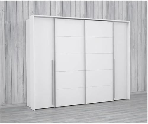 Forte Narago Armoire en Bois Blanc 270,3 x 210,5 x 61,2 cm - Nail Gallerys