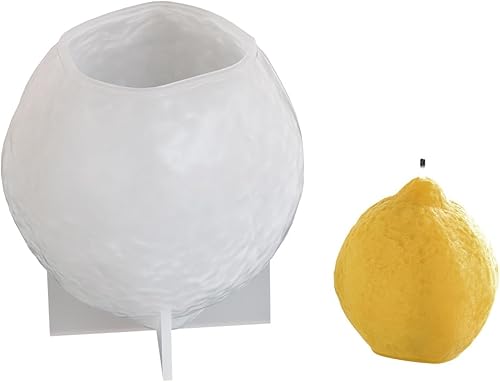 YIGZYCN Moule flexible en silicone pour fabrication de savon parfumé en forme de citron 3D et résines époxy - Nail Gallerys