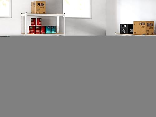 Deuba 2X Étagère Charge Lourde métallique 4 tablettes 170x75x30 cm Charge Max 280 kg Étagère Rangement Stockage Garage - Nail Gallerys