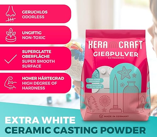 KERACRAFT Keracraft Poudre à couler 4,5 kg dont 50 g de poudre composée de menthe – Poudre à couler colorée pour le bricolage - Nail Gallerys