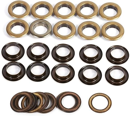 Oeillet en Cuivre et Rondelles en Fer, Rond pour Cuir Scrapbooking Boucle Vêtements Artisanat DIY Remplacement (17mm 20sets) - Nail Gallerys
