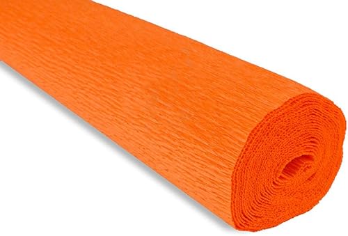 FloristryWarehouse Rouleau de papier crépon 180g (50 x 250 cm) Islande Coquelicots Orange (teinte 20E2) - Nail Gallerys