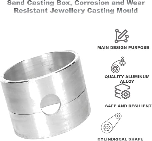 Boîte de Moulage en Sable, Moule de Moulage de Bijoux Résistant à la Corrosion et à L'usure, Moule de Moulage en Sable Sûr et Résistant aux Hautes Températures, pour Bague de - Nail Gallerys