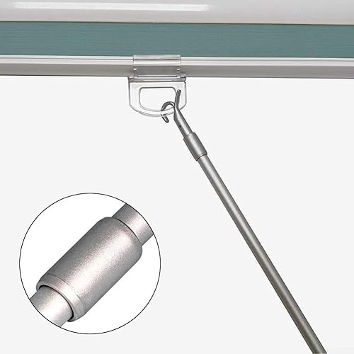 Tringle à rideau télescopique pour ouvre-fenêtre avec mécanisme rotatif intégré 33 à 60 cm - Nail Gallerys