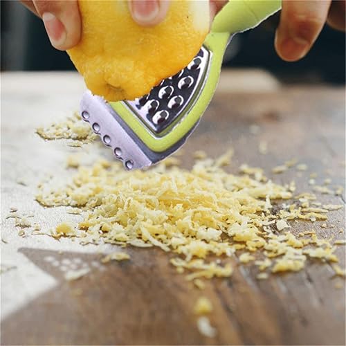 Éplucheur de Citron de Cuisine, zesteur de Citron Manche Souple alésoir à Fruits râpe à Fromage zesteur de Citron Presse-Agrumes (Gris) Professionnelle. - Nail Gallerys