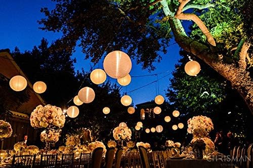 Lampion Blanc de Nylon 35 cm - Nail Gallerys