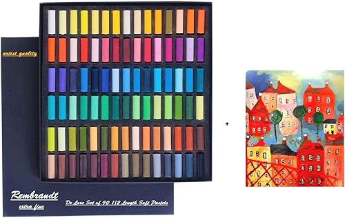 Rembrandt soft pastel boîte de 90 Demi pastel General selection et 1 cartes postales EMI Craft - Nail Gallerys