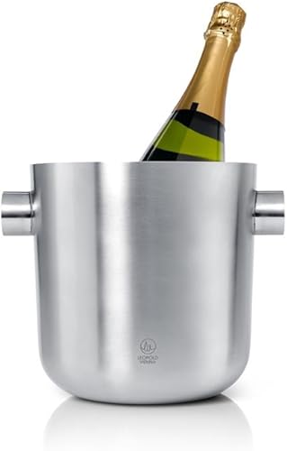 Leopold Vienna LV00330 Seau à Champagne 197x226x197mm Acier Inoxydable, Argenté. - Nail Gallerys