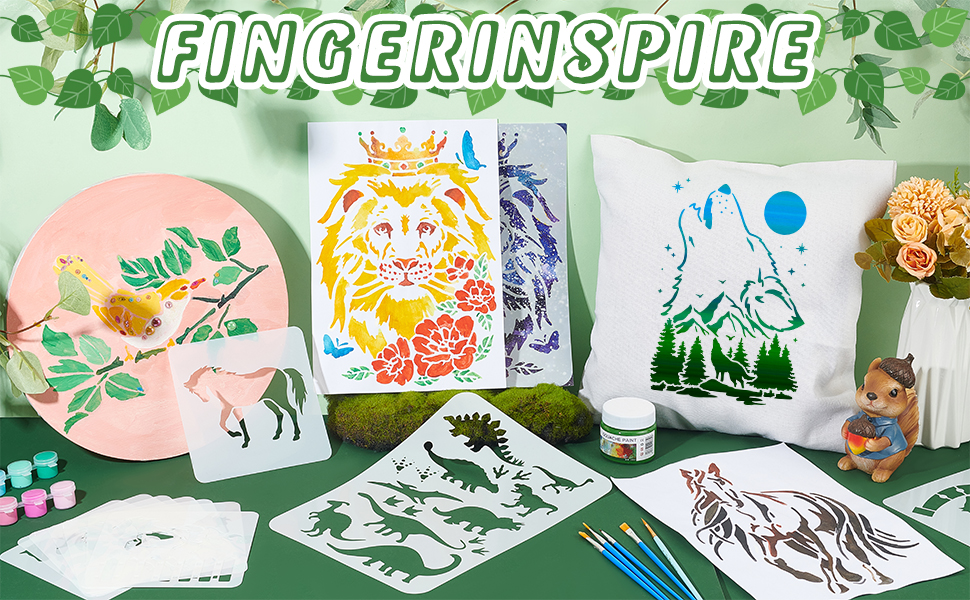 Pochoir animalier pour la peinture