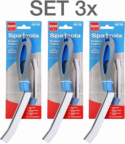 Brosse à échapper, poignée ergonomique nettoie les fuites avec poils durs, nettoyage des carreaux, échappements, salle de bain, cuisine, douche, plinthe, cuisinière - Nail Gallerys