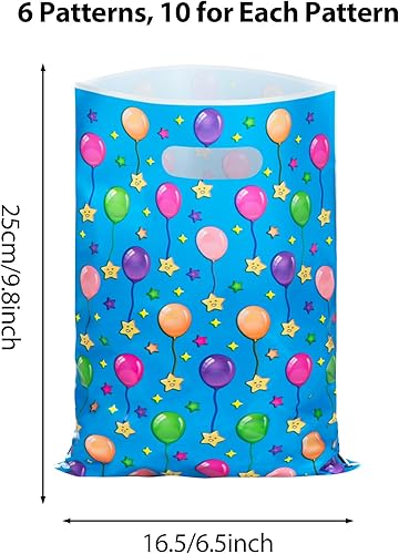 GOMANCHE 50pcs Sachet Bonbons Anniversaire, Sachets Anniversaire Garcon et Filles, Sacs de Cadeau, SSac Cadeau D'anniversaire Avec Poignée pour Les Enfants - Nail Gallerys