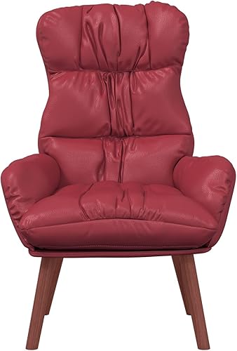 vidaXL Fauteuil Relaxant Rouge Vin en Similicuir - Nail Gallerys