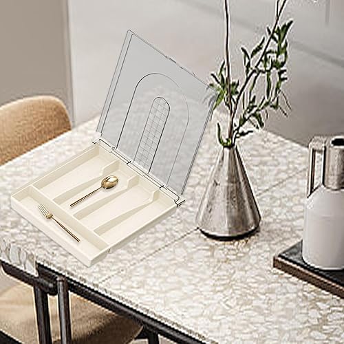 Rangement pour argenterie – Solutions de rangement pour couverts, argenterie avec couvercle – Boîte de rangement pour couverts en argent sterling – Plateau à couverts pour cuisine - Nail Gallerys