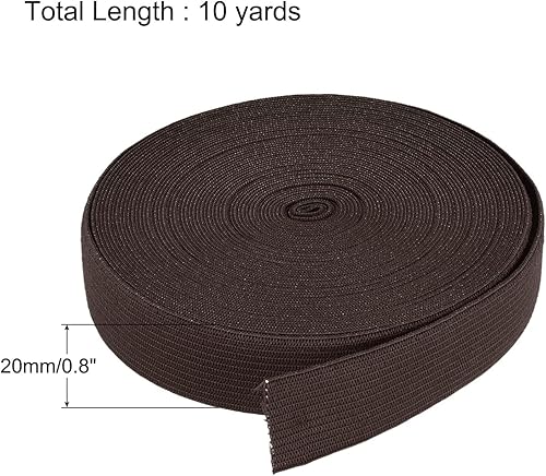 TA-VIGOR Bandes élastiques pour couture de 1,9 cm de large, 9,1 m de long, ruban élastique plat pour couture, masques, arts et artisanat, couture, perruques, taille et vêtements, jaune - Nail Gallerys