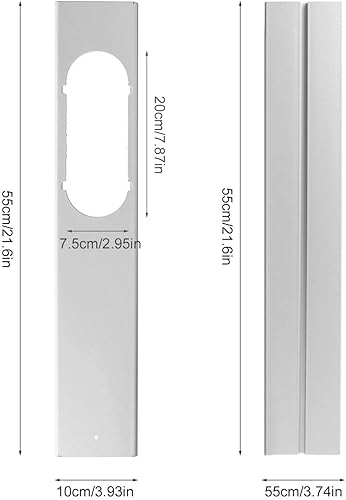 Joint de fenêtre de climatisation | Kit de glissement de fenêtre réglable | Joint de fenêtre | Adaptateur de tuyau d'évacuation d'air | Pare-fenêtre pour volet roulant pour climatisation portable - Nail Gallerys