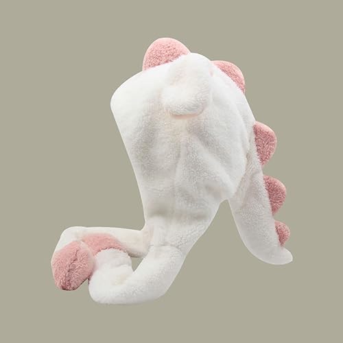 Chapeau dinosaure animal avec oreilles en peluche mobiles qui frappent vers le haut, casquette amusante pour femmes habillage fête de Noël chapeau de vacances bonnet grande femme - Nail Gallerys