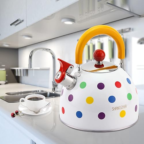 SHANGZHER Polka Color Dots Bouilloire à induction 2,5 l A-736 - Nail Gallerys