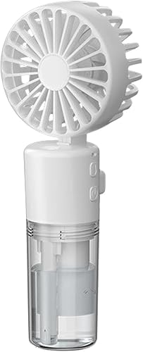 2 en 1 Mini Ventilateur Portable Rechargeable Silencieux avec Brumisateur 4 Vitesses,Vente Flash Conception Pliable à 180° Ventilateur de pulvérisation pour la Maison, le Bureau, les Voyages - Nail Gallerys