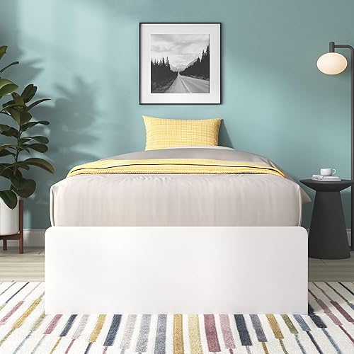 Zinus Marlow Lit 193 x 95 x 33 cm - Cadre de lit Plateforme en Bois avec tiroirs de Rangement - Nail Gallerys