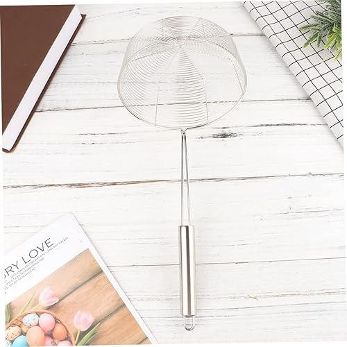 GRIRIW Passoire À Mailles En Acier Inoxydable Idéal Pour Les Nouilles Les Soupes L'huile De Friture Poignée Facile À Nettoyer (18 Cm) - Nail Gallerys