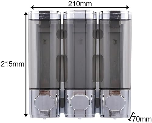 Distributeur de pompe de douche mural 3 en 1 pour salle de bain et salle de bain (3 en 1 noir) - Nail Gallerys