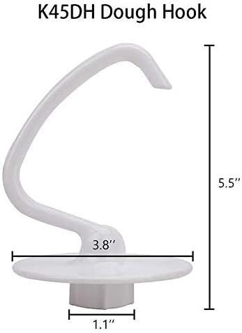 K45DH Crochet pour Pétrir Fouet Plat Enduit K45B Fouet Un K45WW Convient pour Robot de Bol de 4,5 Qt 5 QT pour Aide dans le - Nail Gallerys