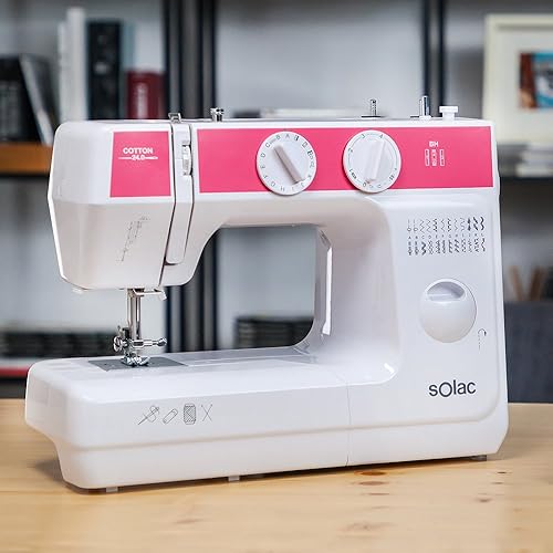 SOLAC, Machine à Coudre Cotton 24, SW8240, S92800000, 65W, 24 Points - Nail Gallerys