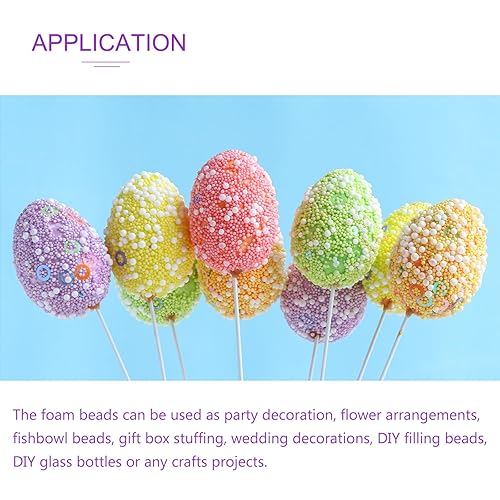 DMiotech 1 Paquet Perles Mousse 0,1 pouce Boule Polystyrène Ronde Mousse Boule Noir pour Bricolage Artisanat, Arts, Fête Décoration - Nail Gallerys