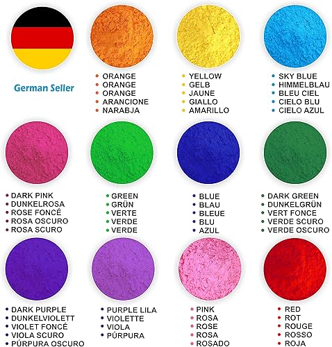 Rouge 700 gm Holi Color Gulal Poudre soluble dans l'eau Festival naturel Photoshooting Rangoli Arc-en-ciel Poudre Holy Sac de couleur Photographie de chien Poudre de couleur - Nail Gallerys