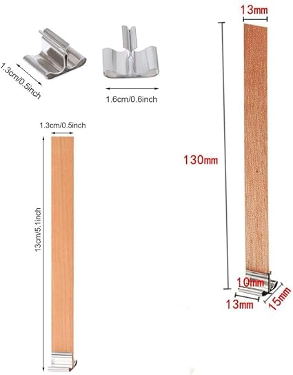zalati Lot de 20 supports de mèche de bougie en métal pour la fabrication de bougies - Nail Gallerys