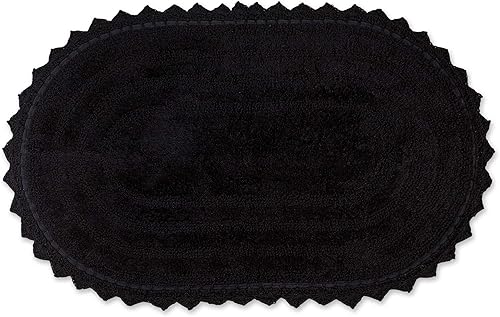 DII Crochet Collection Tapis de Bain réversible, Rond, 70 cm de diamètre, Blanc - Nail Gallerys