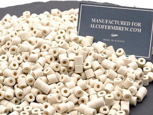 AlcoFermBrew Anneaux Raschig en Céramique pour Distillation – 1.5L | Anneaux de Distillation - Nail Gallerys