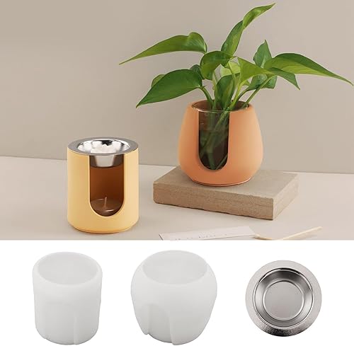 Moules cylindriques en silicone pour résine époxy, décoration de la maison, moules en silicone pour porte-bougie chauffe-plat - Nail Gallerys