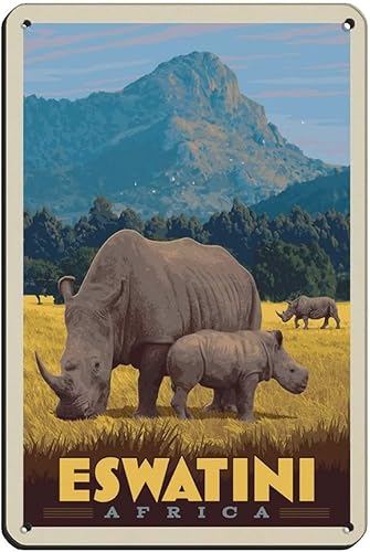 AZOLID Plaque vintage en métal avec inscription « Rome Italy » - Décoration murale pour bureau, café, salle de bain, salle de bain - 14 x 20 cm - Nail Gallerys