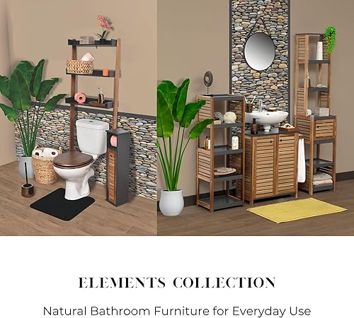 Tendance Meuble sous lavabo 2 Portes en Acacia - Nail Gallerys