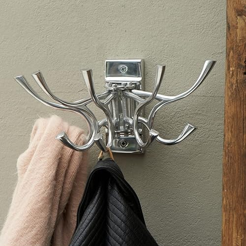 Rivièra Maison - Crochets Muraux Artisanaux S30 - Argent A34 - Aluminium 15x5x12 cm - Nail Gallerys