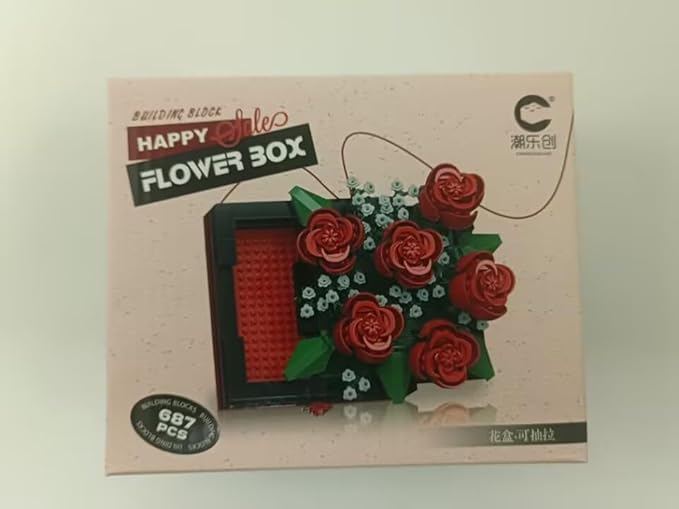 YiYFiT Botanicals Hibiscus Blocs de construction - 494 pièces - Fleurs artificielles - Collection botanique - Fleur éternelle - Jouet de construction pour adultes - Cadre de bureau ou décoration - Nail Gallerys