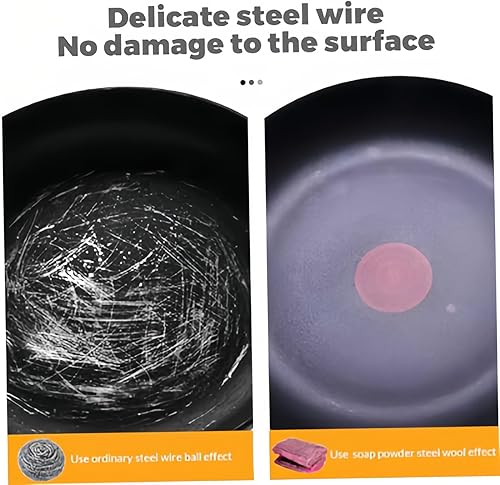 60 Pièces Tampon Jex avec Savon Jex Tampon de Savon en Laine d'acier pour Nettoyer Les casseroles pré-savonnés tampons jex de Nettoyage efficaces tampons à récurer en métal Anti-Rayures - Nail Gallerys