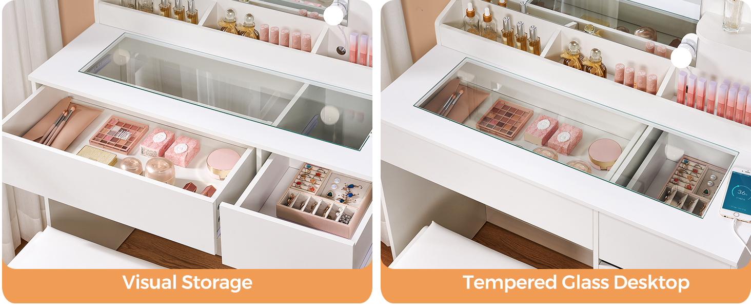 led coiffeuse coiffeuse fille coiffeuse transparente coiffeuse en verre petite coiffeuse 