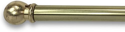 Paire de TIGES Tex Ajustables en Laiton Poli pour Rideau de Verre - Cm. 50-80 - Nail Gallerys