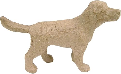 Décopatch AP183C - Un support en papier brun pulpé 11,5x5x10 cm, Chien - Nail Gallerys