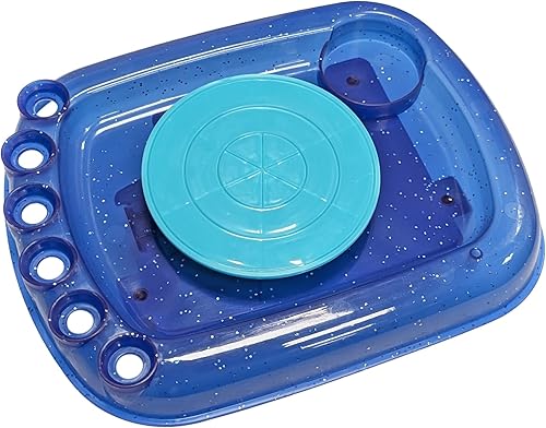 Roue de poterie pour enfants - Machine de poterie motorisée à 2 vitesses avec 6 peintures argile et pinceau - Kit de fabrication de poterie pour enfants de 5 ans et plus - Activité créative pour - Nail Gallerys