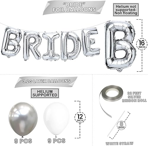 Bride to Be Decoration Bride to Be Bannière Ballons Géants de Bride Ballons de décoration de enterrement de vie pour Mariage, Fête Prénuptiale,Ffiançailles, Enterrement de vie de jeune fille - Nail Gallerys