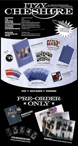 Dreamus ITZY - Cheshire [Édition limitée] Album + Avantage de Précommande (SMK1348) - Nail Gallerys