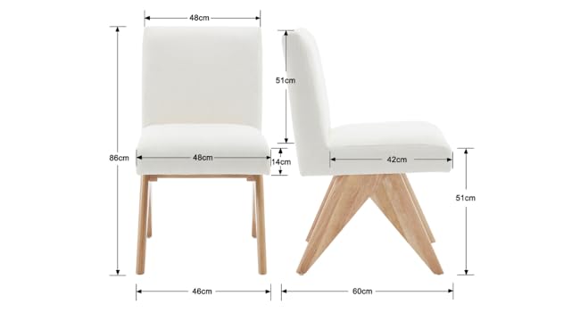 Chaises de Cuisine avec Pieds en Bois