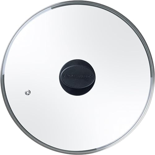 Fackelmann Couvercle en verre pour poêle, 28 cm, résistant à la chaleur, poignée en bakélite, noir ombré, couvercle universel pour toutes les poêles Fackelmann - Nail Gallerys