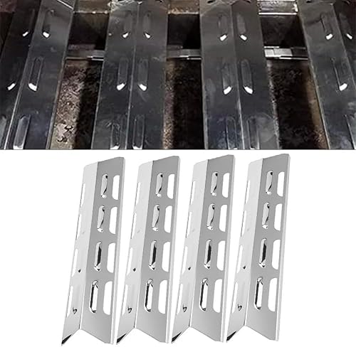 Lot de 4 plaques chauffantes pour barbecue à gaz en acier inoxydable pour une utilisation durable - Nail Gallerys