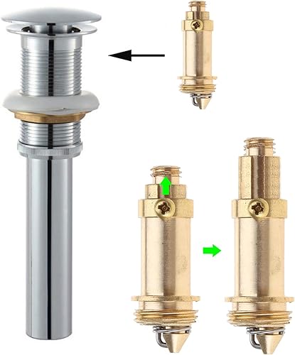 ZHENGCI Bounce Core Boulons de bouchon de vidange d'évier de rechange pour lavabo de salle de bain - Nail Gallerys