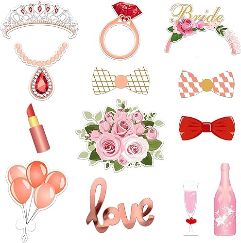 JGA Accessoires de décoration pour femme - AZWOOD JGA - Accessoires photo pour mariage - Accessoires de décoration pour enterrement de vie de jeune fille - Nail Gallerys